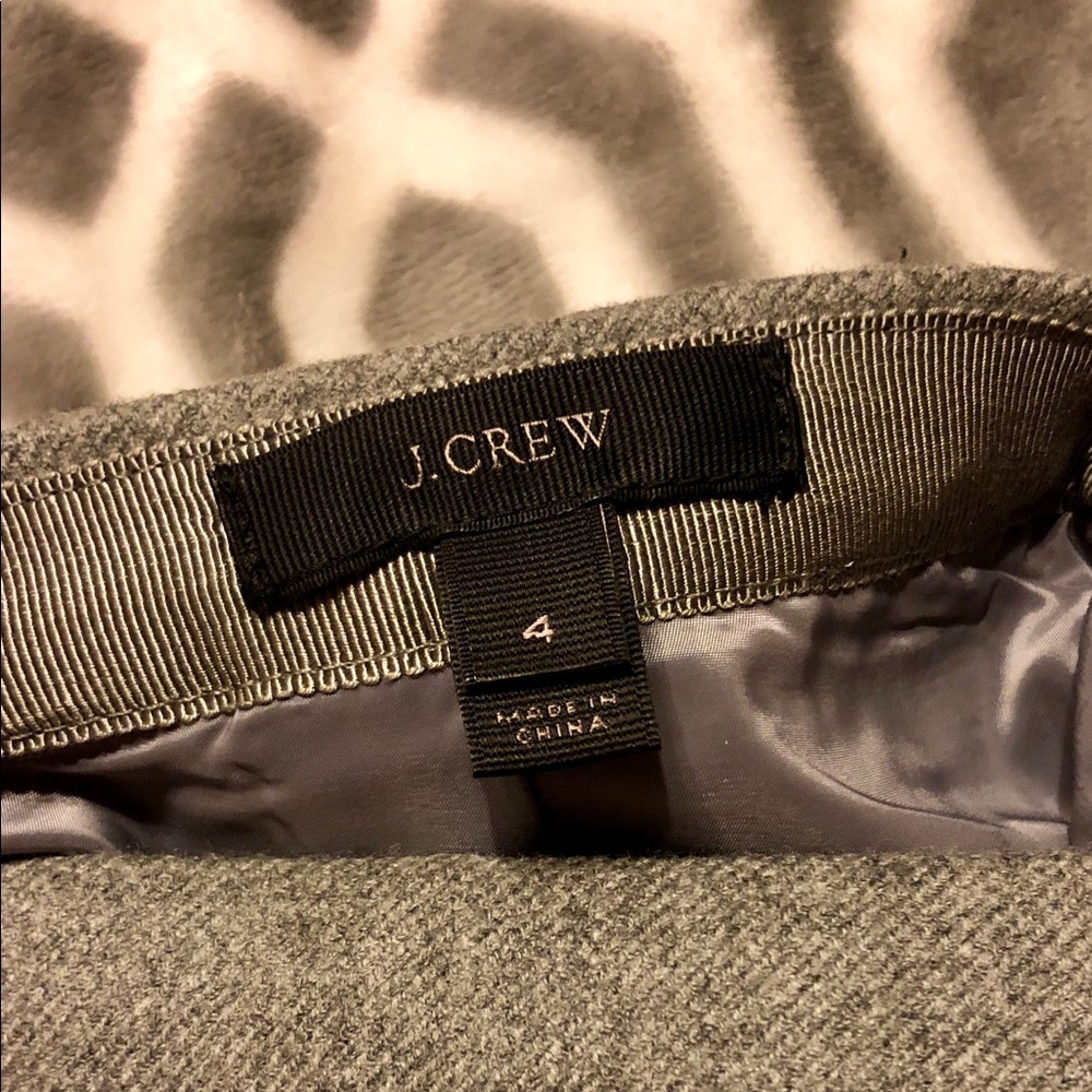 J Crew Double-Notch Contrast Mini Skirt - Picture 4 of 4
